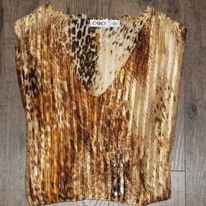 Cato- Animal Print Dressy Tank - L